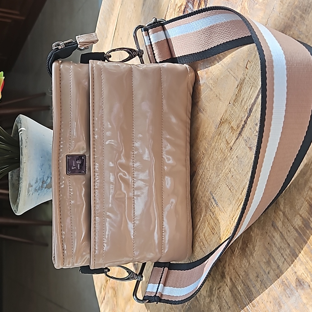 Think Rolyn rose gold crossbody and fanny pack purse